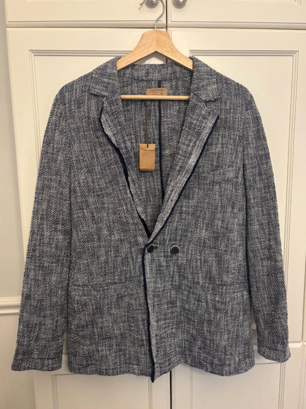 FALCONERI - Cotton Tweed Double-Breasted Blazer